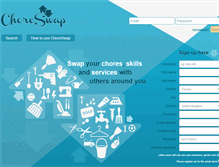 Tablet Screenshot of choreswap.com